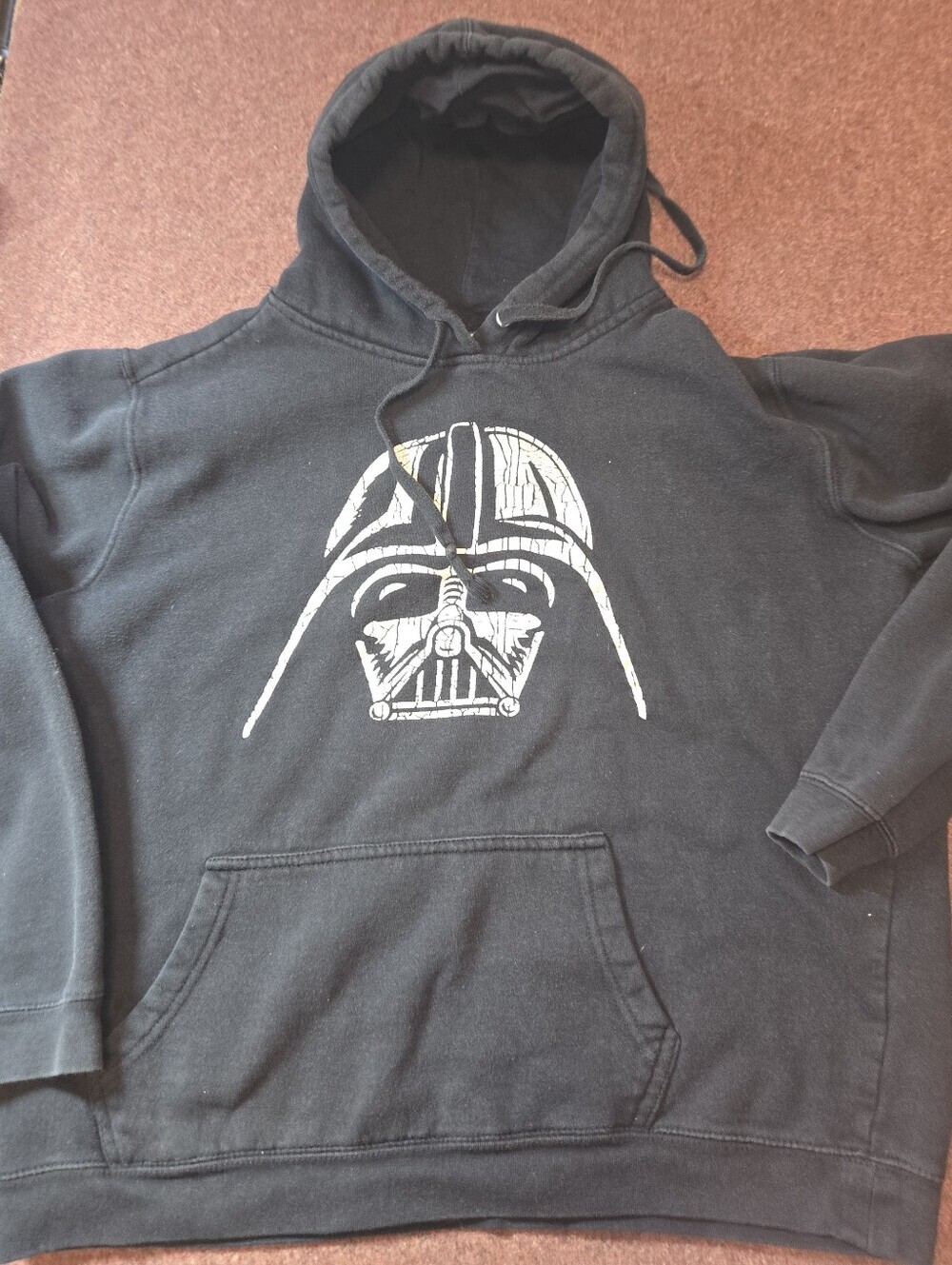 Star Wars Darth Vader Youth Large Blak And White Hoodie
